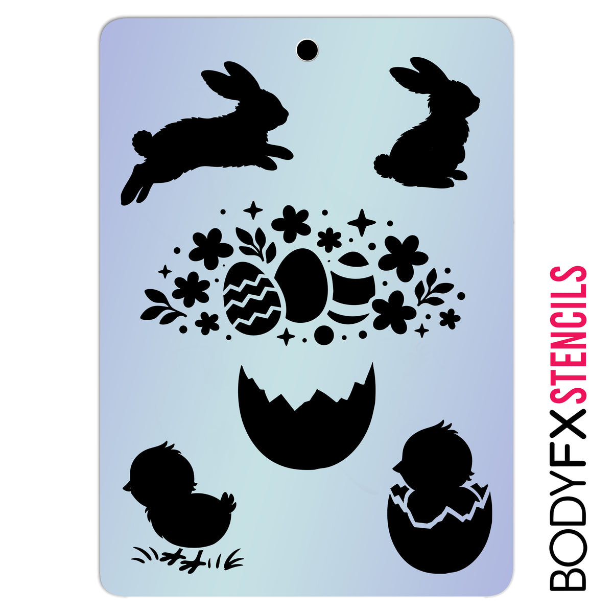 Bunnies & Chicks Stencil