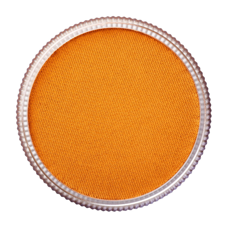 TAG Regular Mid Brown face paint 32g colour swatch top view TAG Regular Mid Brown face paint 32g colour swatch top view