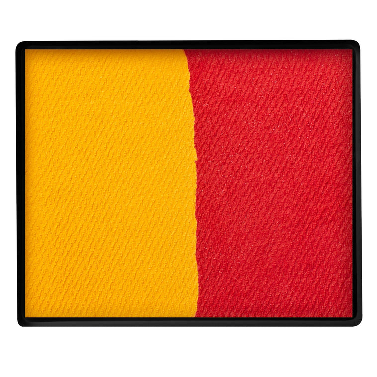 TAG Split Cake Golden Orange / Red colour swatch top view TAG Split Cake Golden Orange / Red colour swatch top view