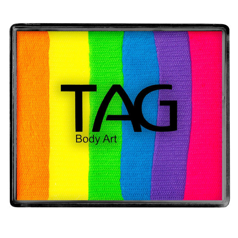 TAG Body Art Split Cake Neon Rainbow 50g TAG Body Art Split Cake Neon Rainbow 50g