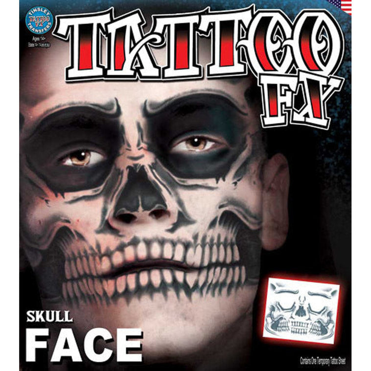 Temporary Tattoos- Skull Face Temporary Tattoos- Skull Face