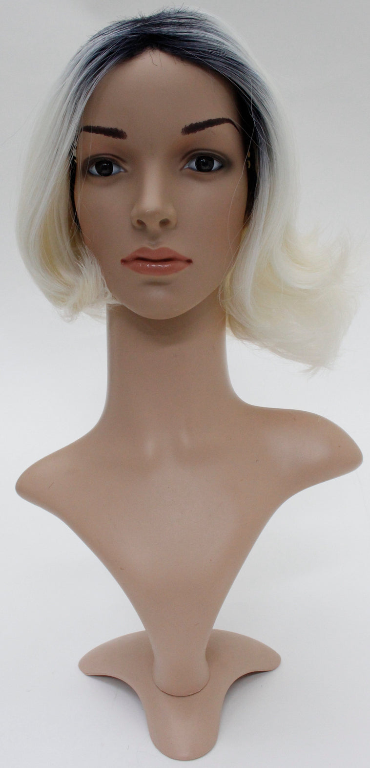 Blue/black and white ombre bob Blue/black and white ombre bob