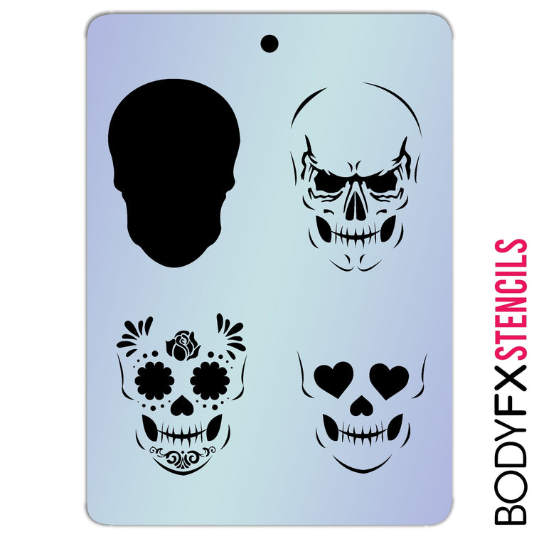 Skull Silhouette Layer Stencil Skull Silhouette Layer Stencil