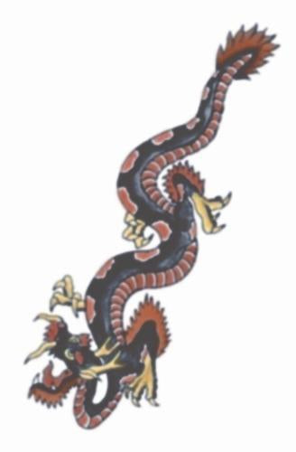 Temporary Tattoos- Dragon 1930 Temporary Tattoos- Dragon 1930