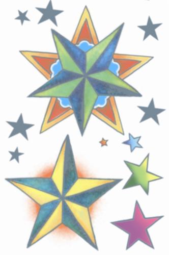 Temporary Tattoos- Nautical Stars Temporary Tattoos- Nautical Stars