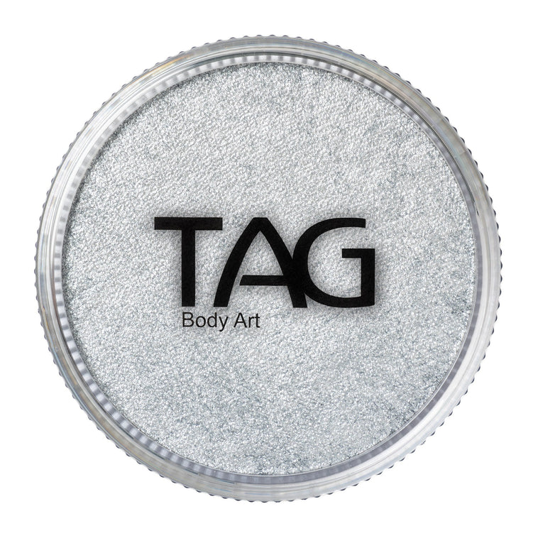 TAG Body Art Pearl Silver face and body paint 32g