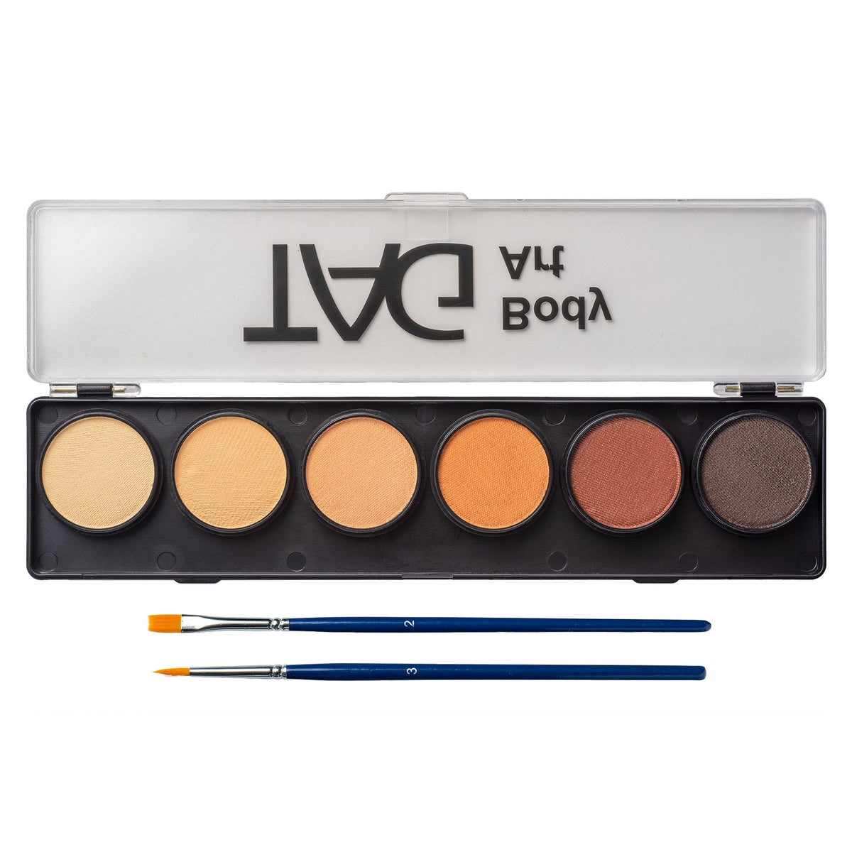 TAG Skin Tone Palette open showing 6 skin tone colours