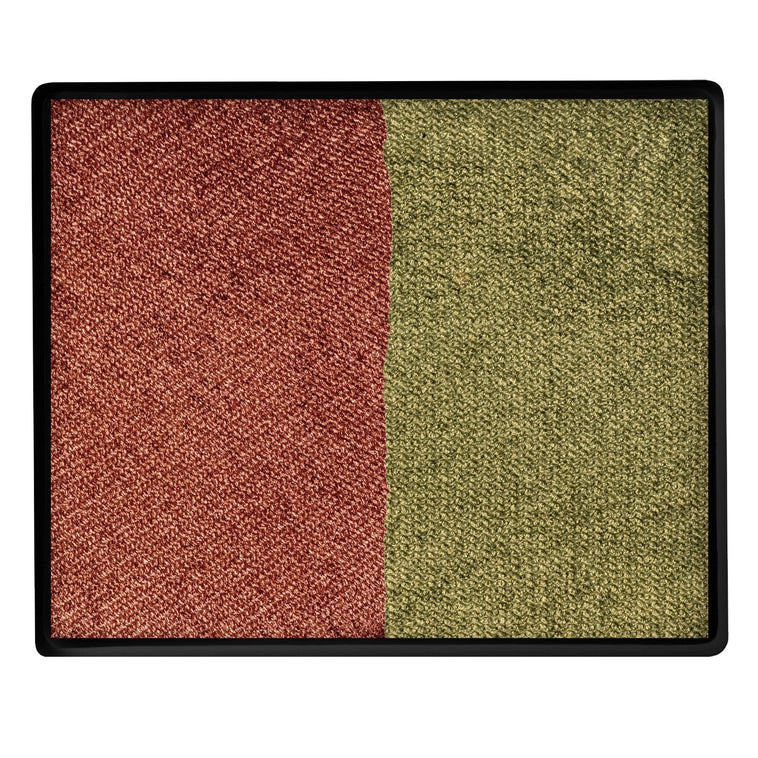 TAG Split Cake Pearl Copper / Pearl Bronze Green colour swatch top view