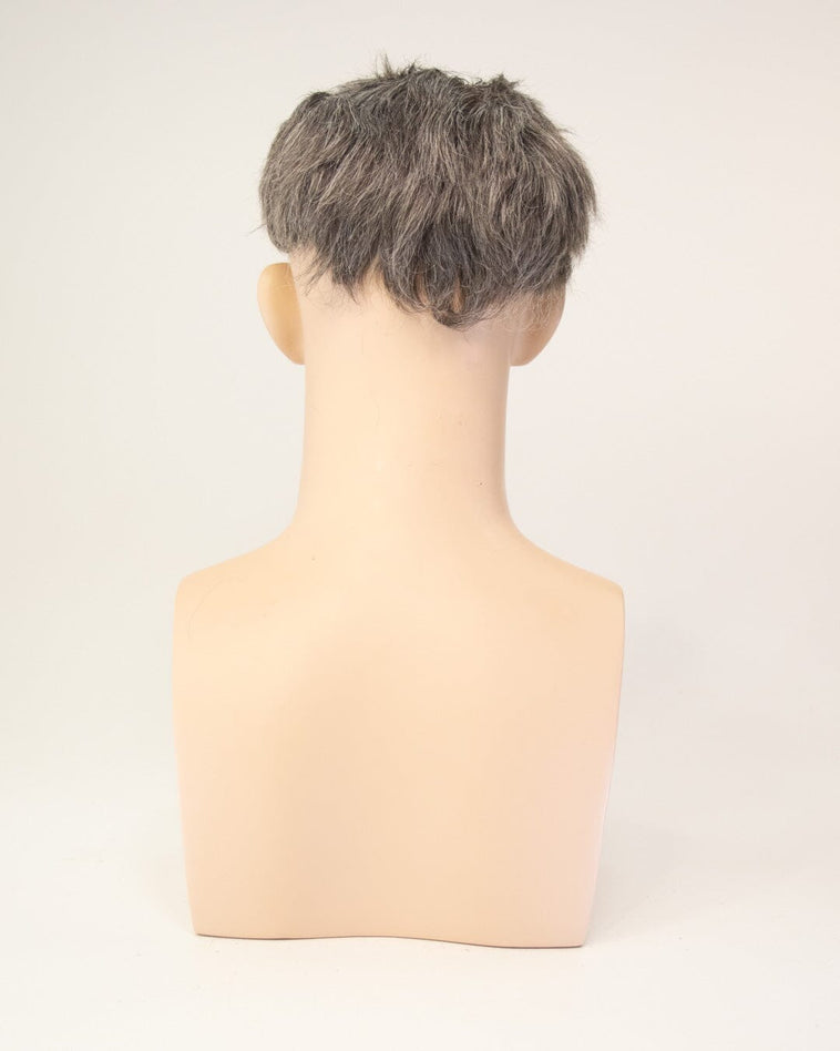 Dark Grey Short Human Hair Wig