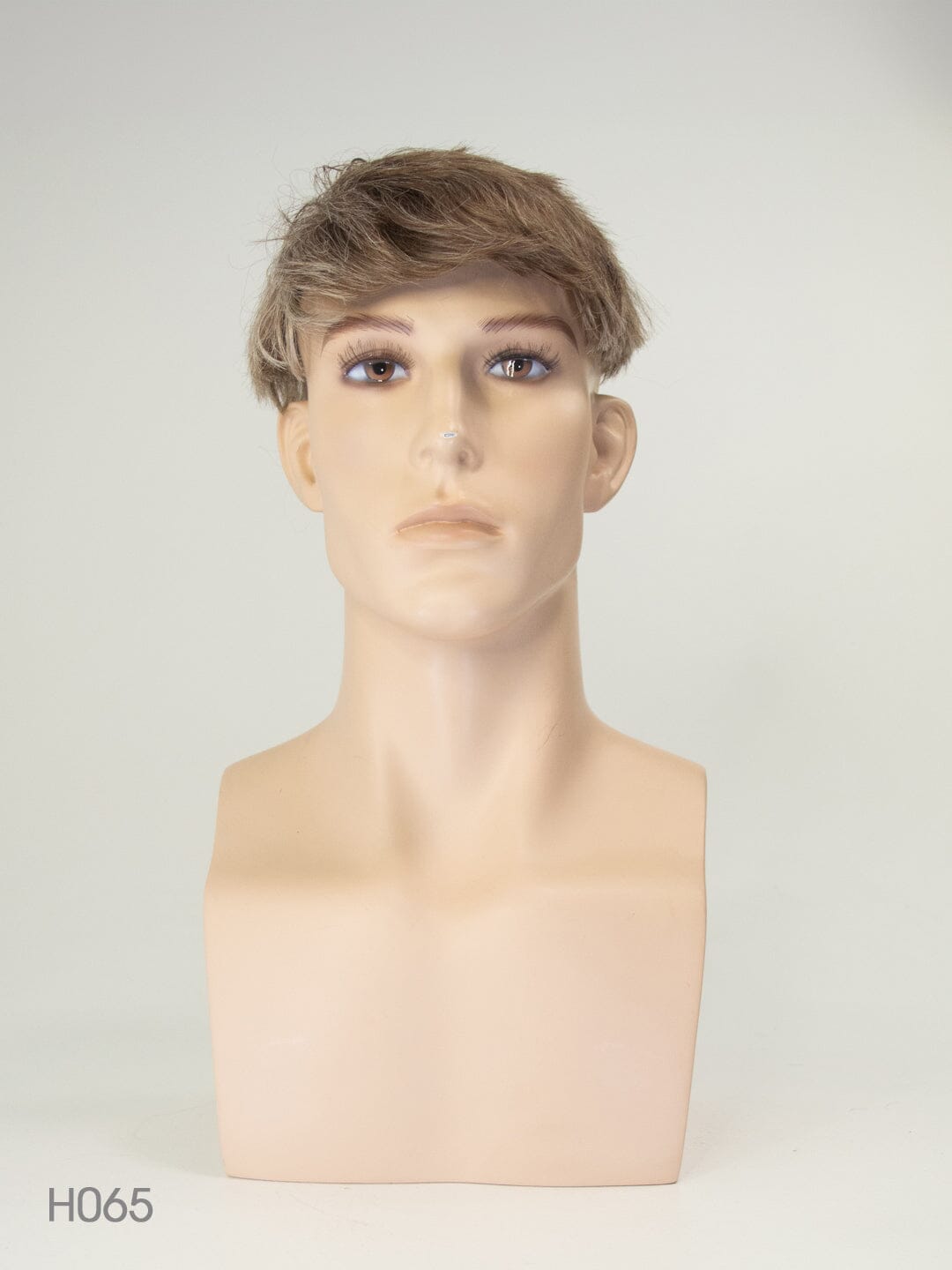 Light Brown Short Human Hair Toupee