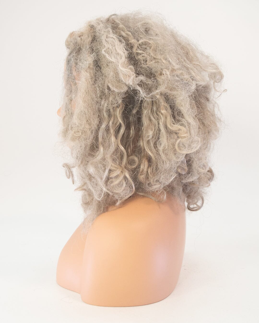 Light Brown/Grey 35cm Synthetic Hair Wig