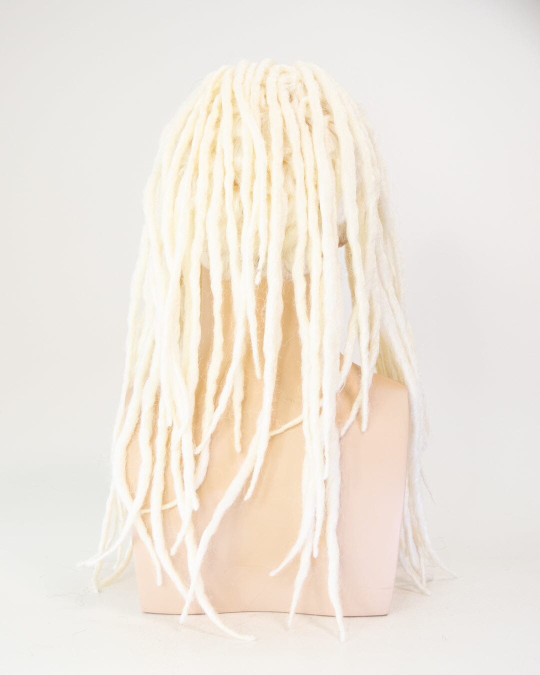 Platinum Blonde 55cm Synthetic Hair Dreadlocked Wig