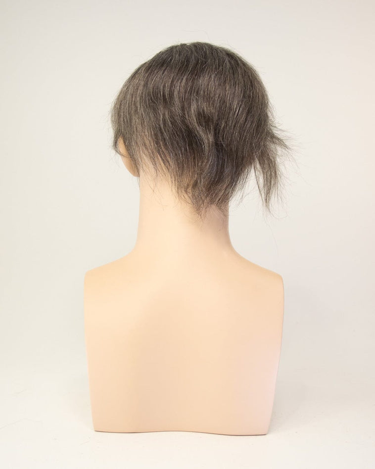 Salt & Pepper 20cm Lace Front Human Hair Wig