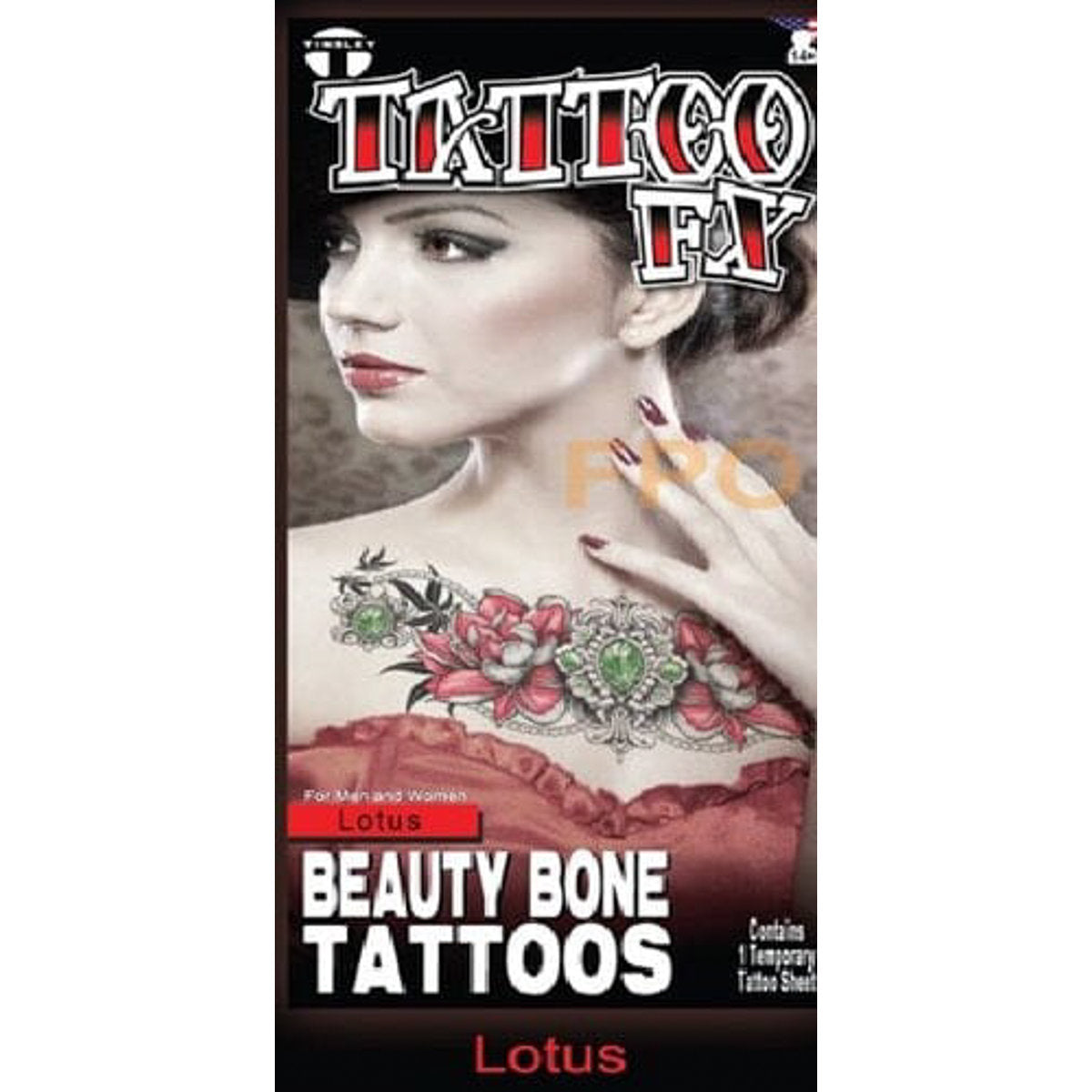 Temporary Tattoos- Beauty Bones Lotus