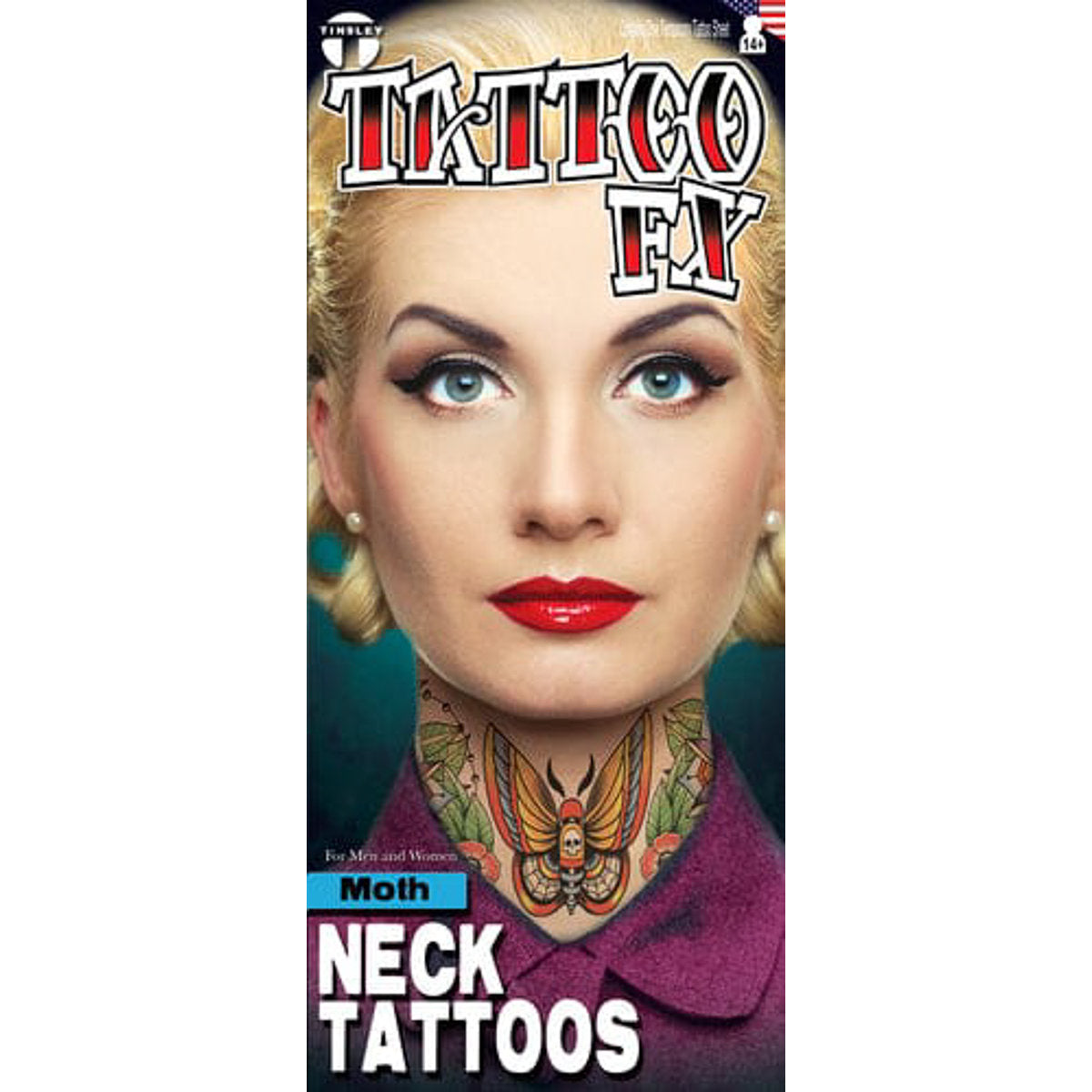 Temporary Tattoos- Moth Neck Tattoo