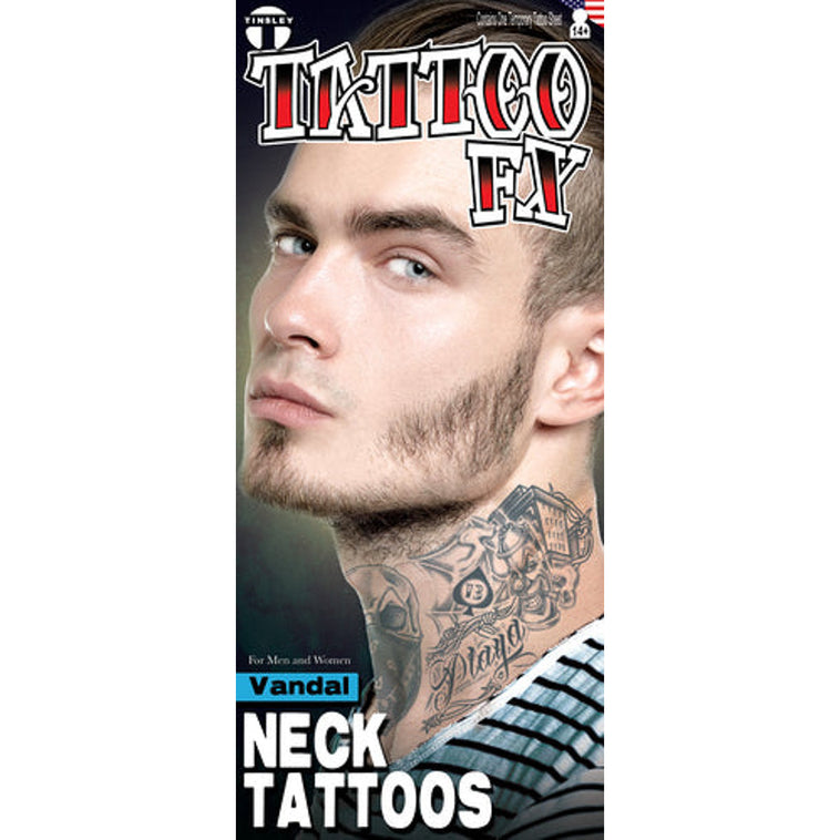 Temporary Tattoos- Vandal Neck Tattoo