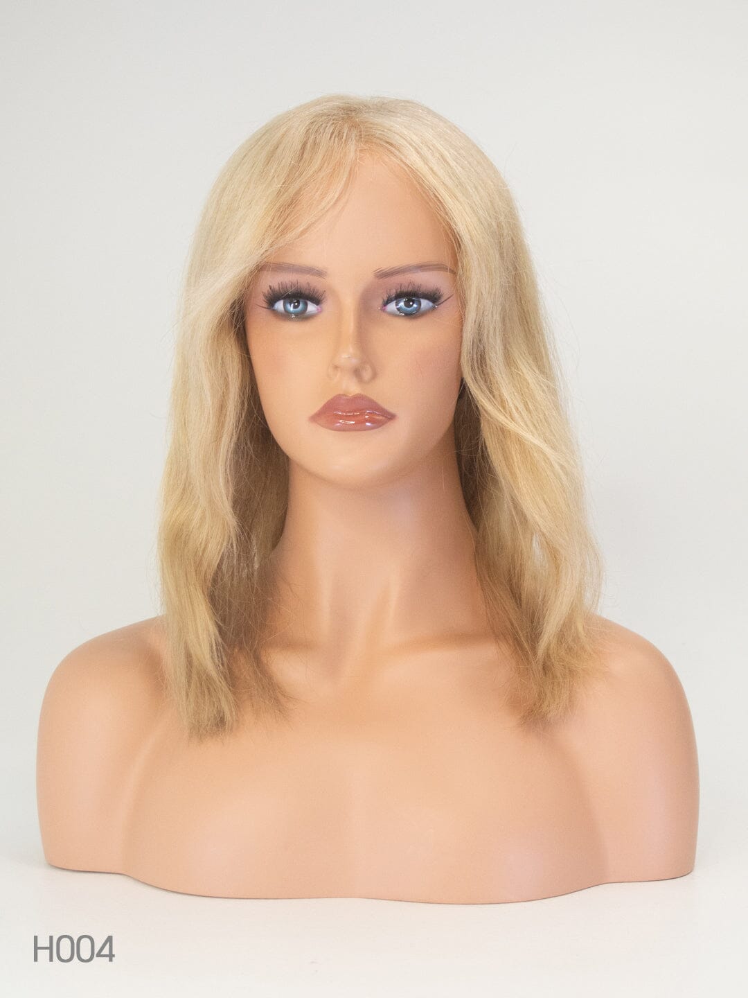 Warm Blonde 44cm Lace Front Human Hair Wig