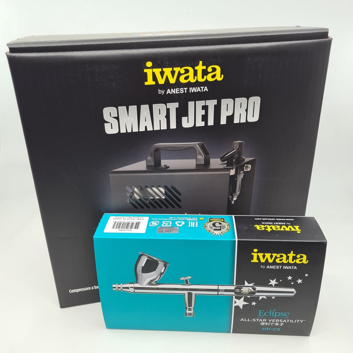 IWATA AIRBRUSH SET- ECLIPSE AND SMART JET PRO