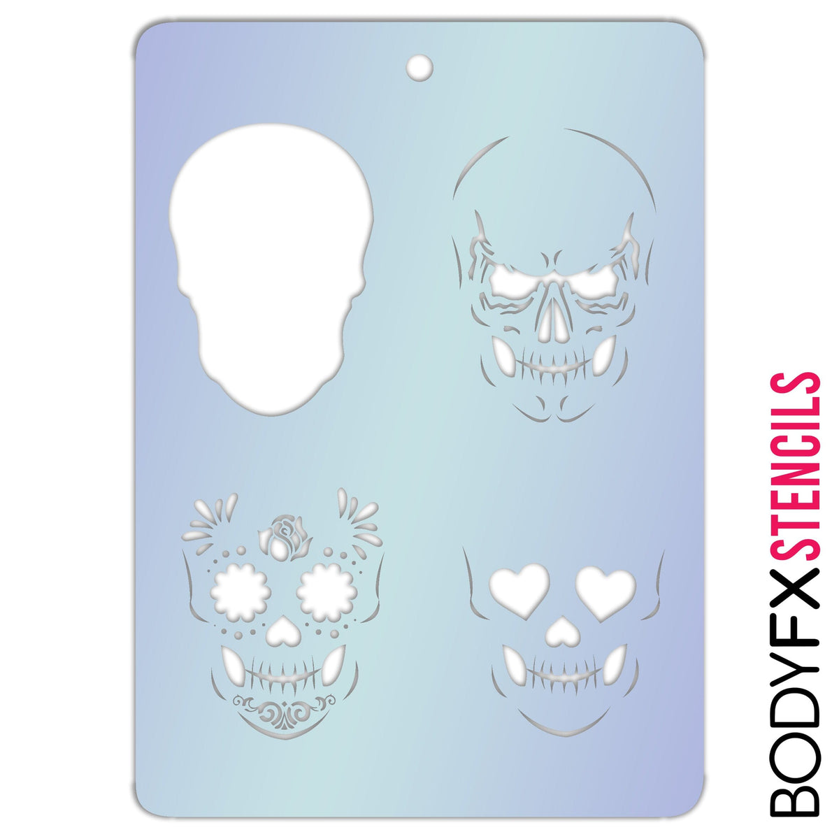 Skull Silhouette Layer Stencil